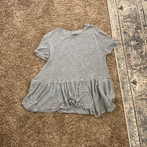 Nordstrom T shirt Peplum stop Grey